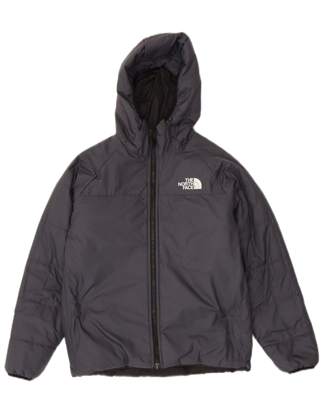 Giacca imbottita reversibile con cappuccio The North Face da ragazzo 11-12 anni grigia