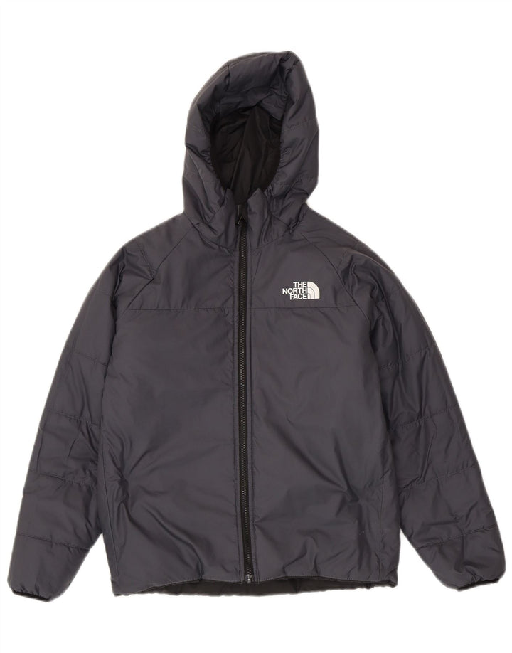 Giacca imbottita reversibile con cappuccio The North Face da ragazzo 11-12 anni grigia