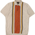 Polo da uomo Marks & Spencer grande in cotone a righe grigie
