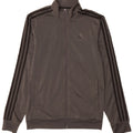 Giacca da ginnastica da uomo Adidas piccola in poliestere grigio