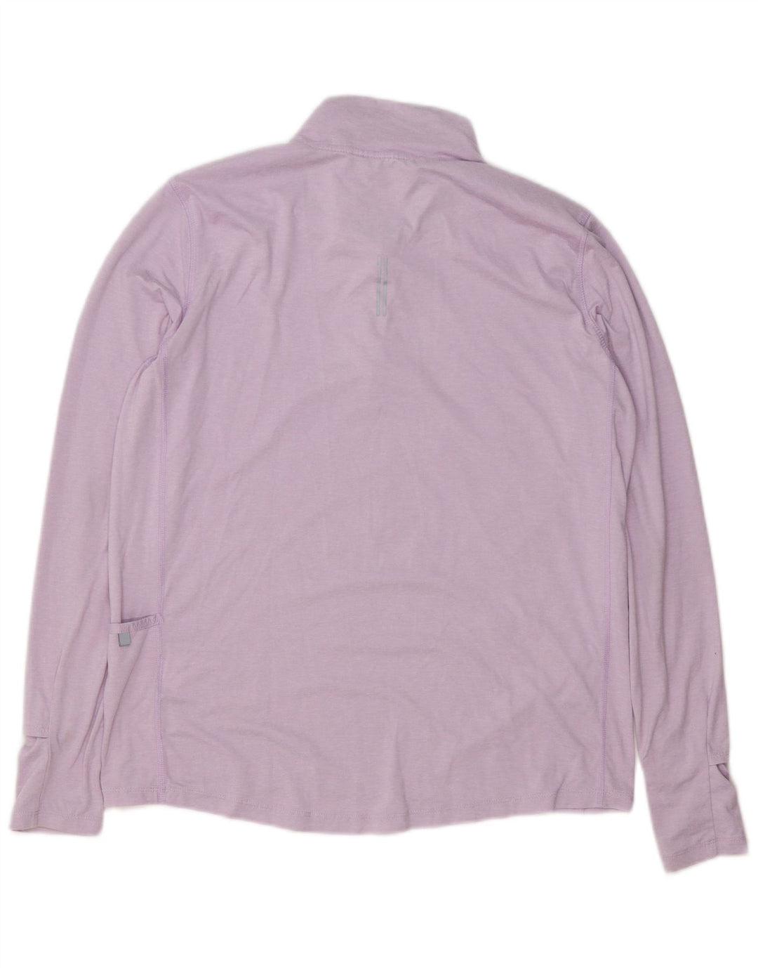 Top della tuta pullover con zip e collo Nike Dri Fit da donna UK 14 viola medio