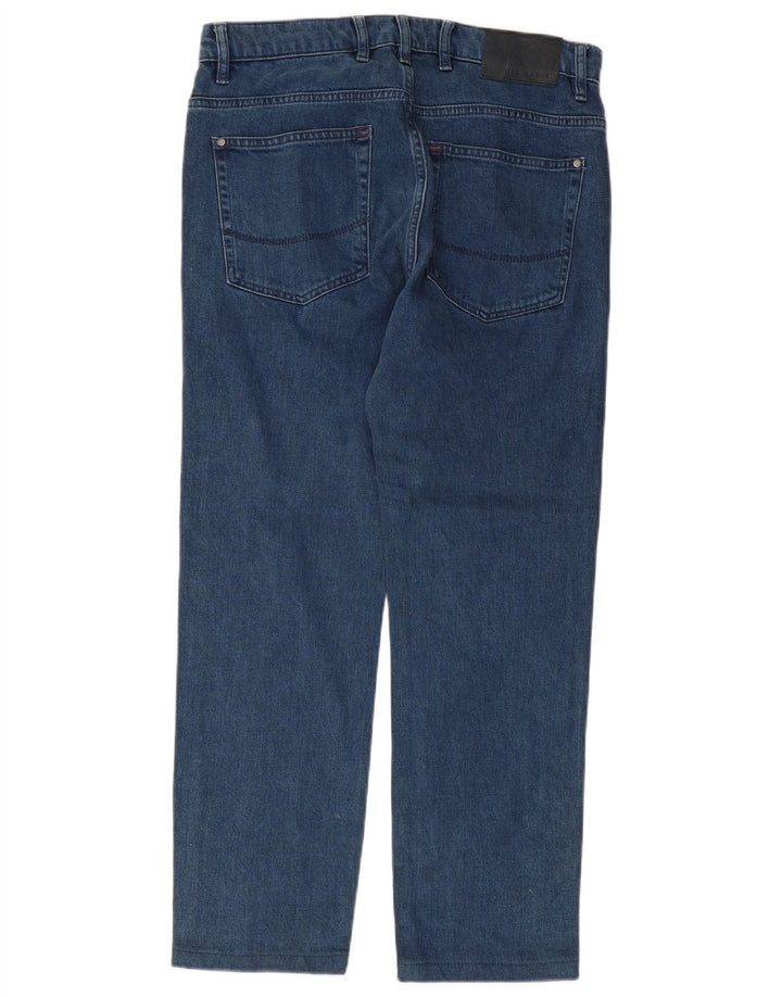 Jeans dritti da uomo Ted Baker W32 L27 Lyocell blu