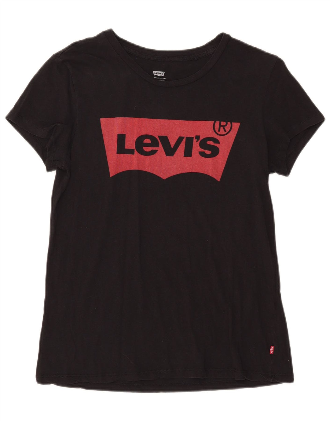 T-shirt grafica da donna Levi's Top UK 14 Medium Nero