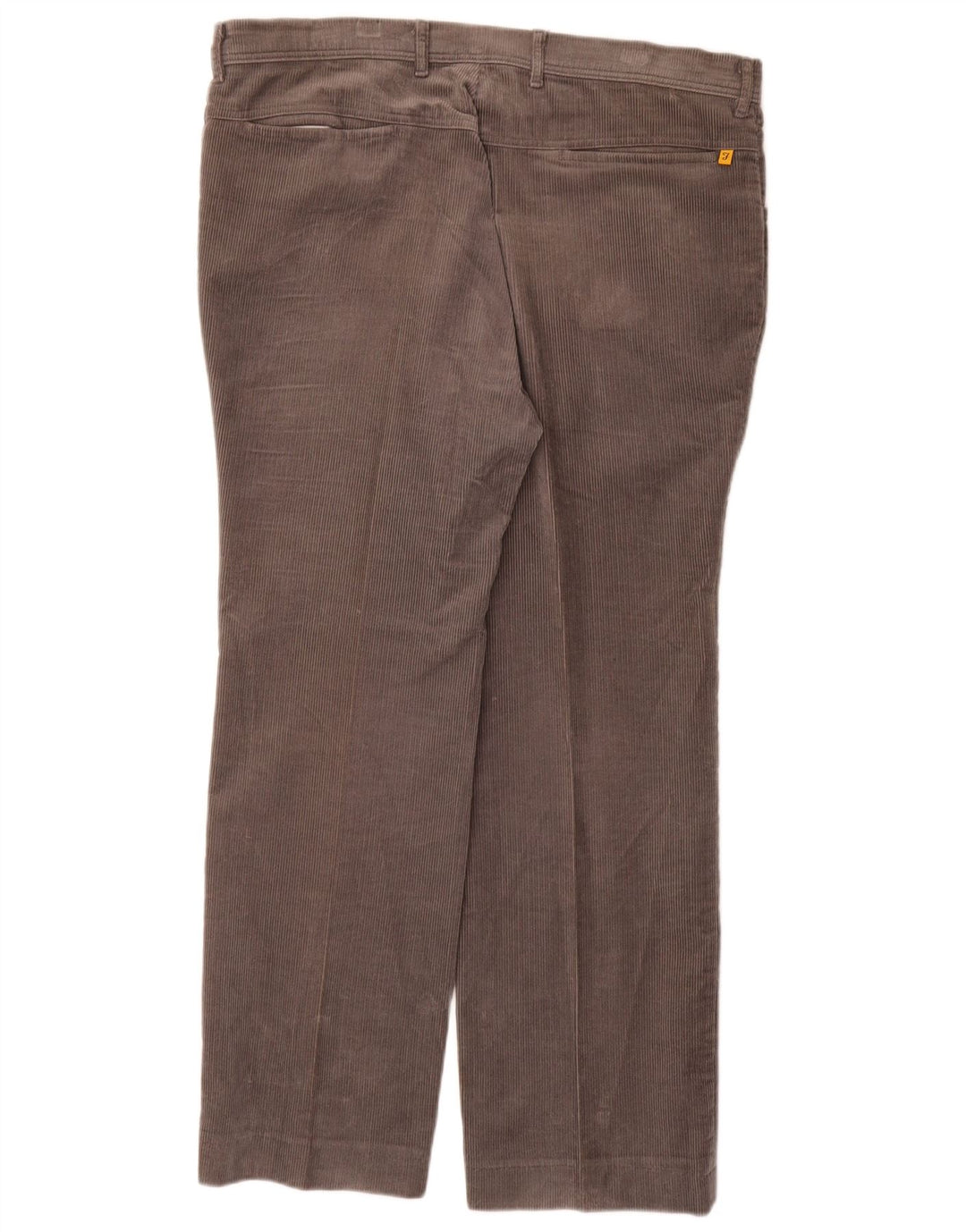 Pantaloni dritti da uomo in velluto a coste Farah W38 L29 in cotone grigio