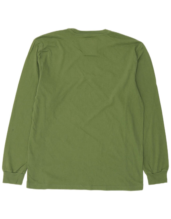 Top grafico da uomo Champion manica lunga 2XL cotone verde
