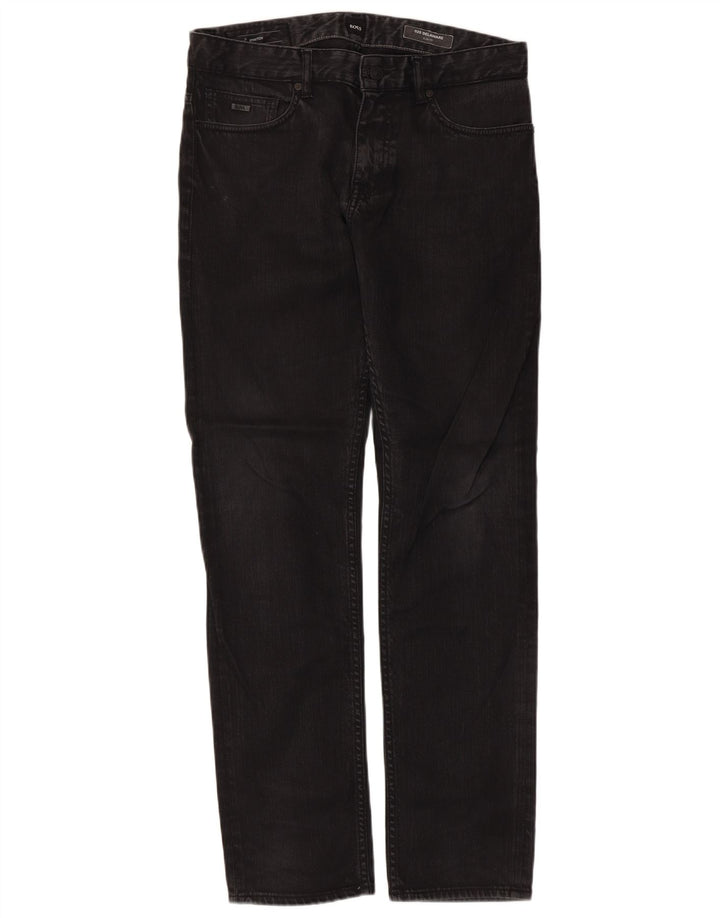 Jeans slim da uomo Delaware Hugo Boss W32 L32 cotone nero