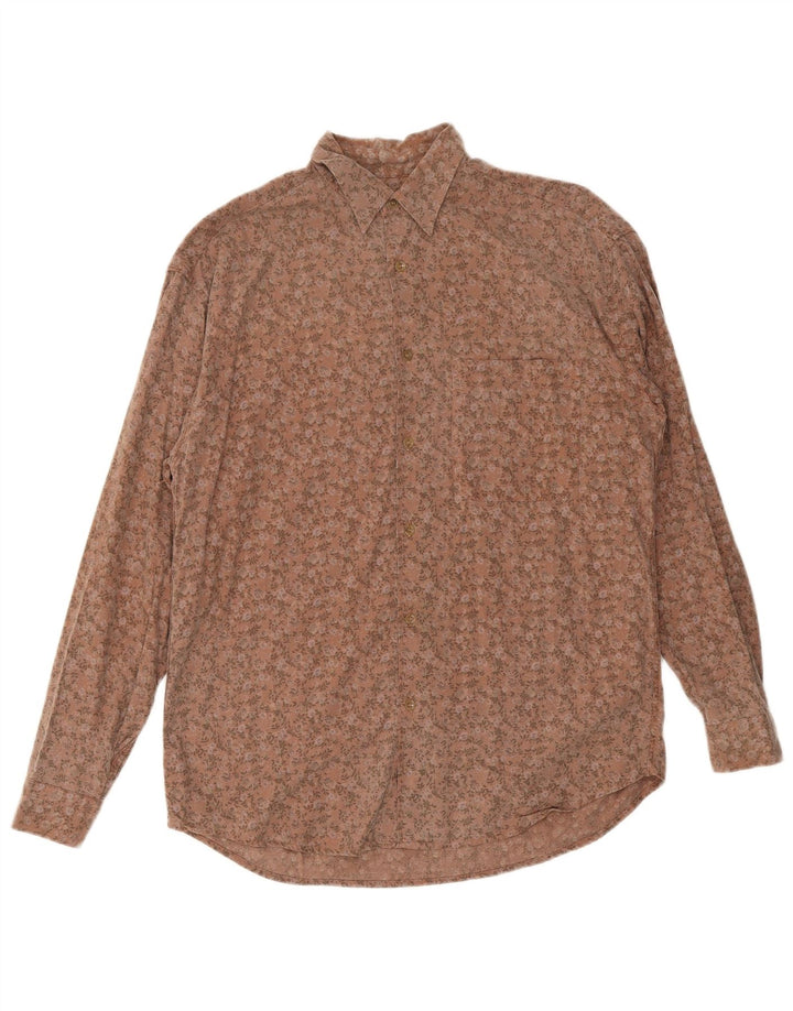 Camicia da uomo Wampum marrone medio floreale