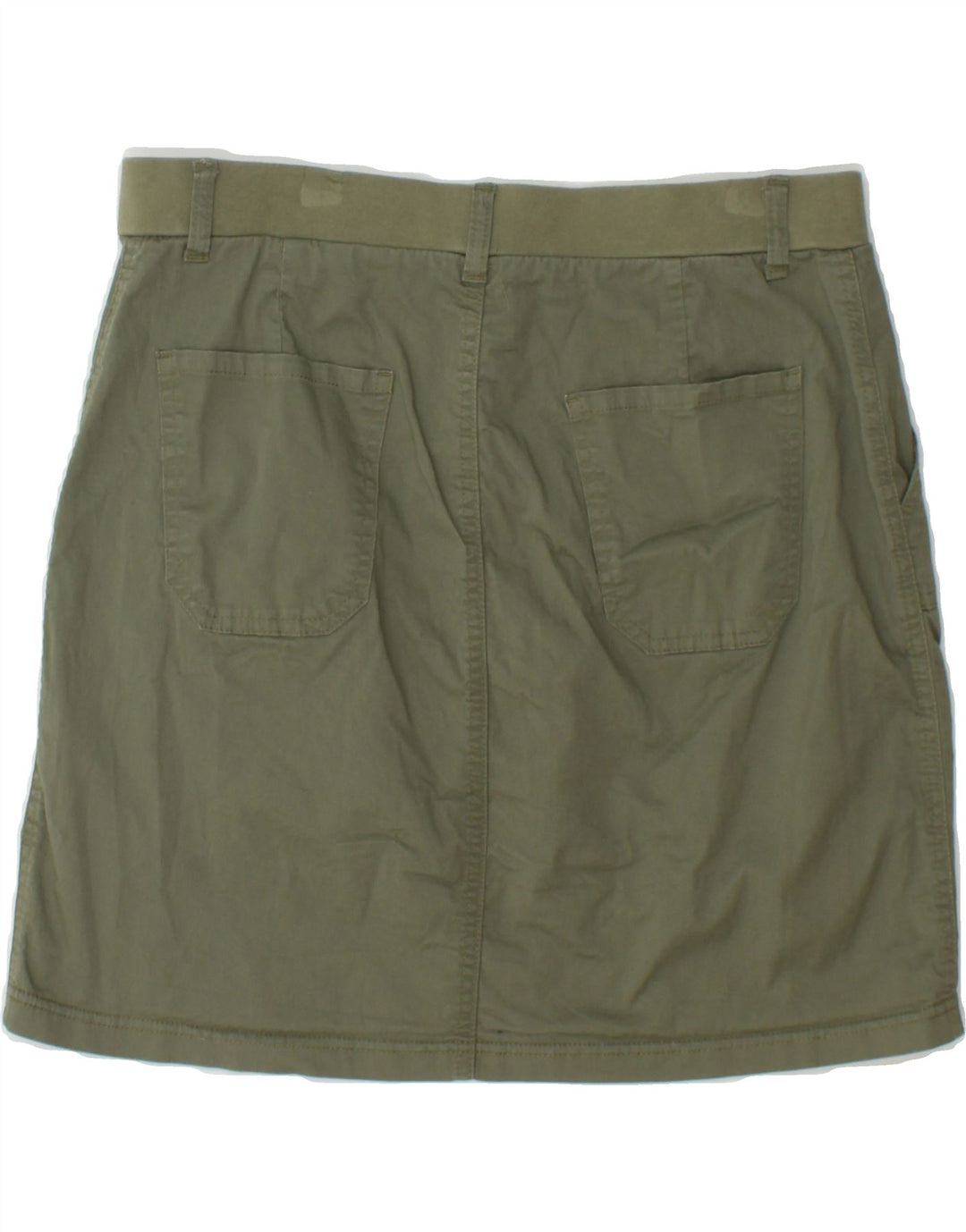 LEE Womens Riders Midrise Mini Skirt US 8 Medium W30  Khaki Cotton Vintage Lee and Second-Hand Lee from Messina Hembry 