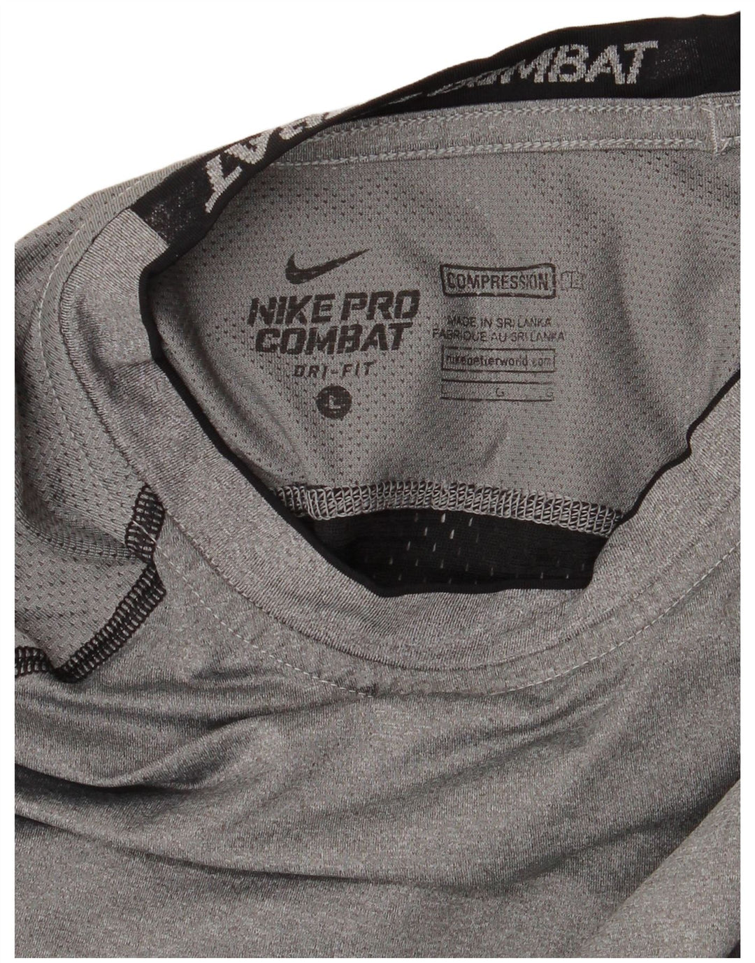 T-shirt grafica da uomo Nike Dri Fit Top Large grigio color block