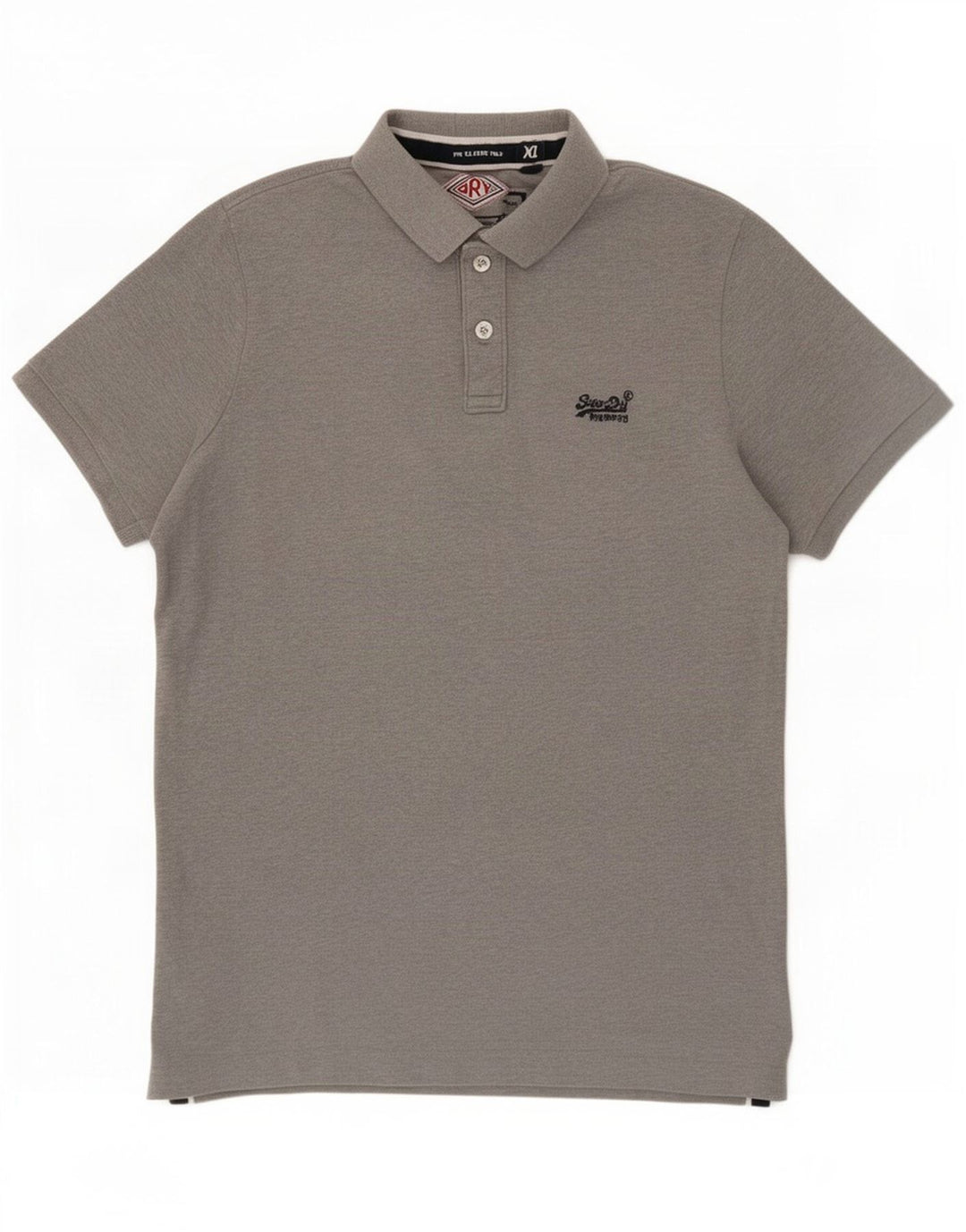 Polo da uomo Superdry XL in cotone grigio