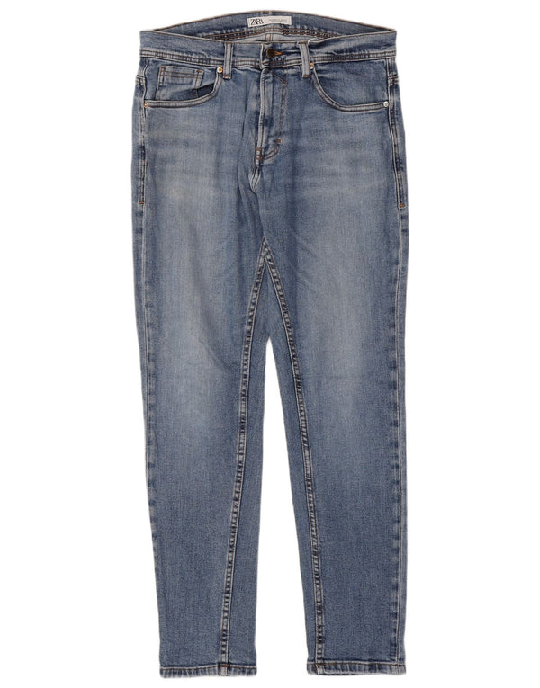 Jeans skinny da uomo Zara EU 42 Large W32 L30 Blu