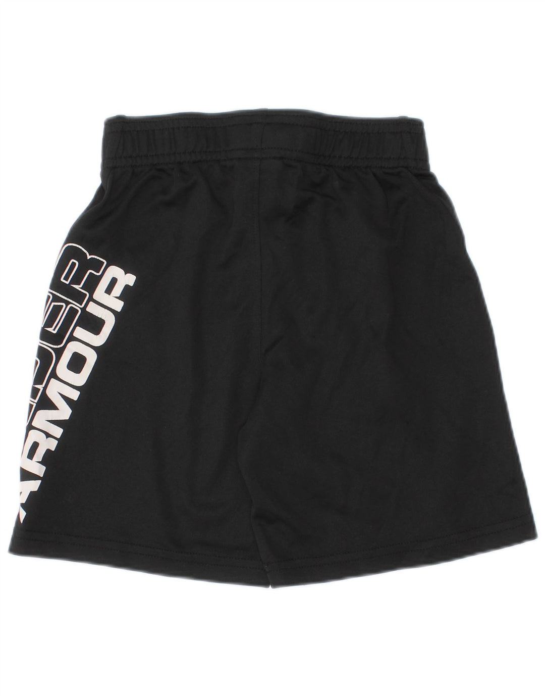 Pantaloncini sportivi grafici da ragazzo Under Armour 3-4 anni in poliestere nero