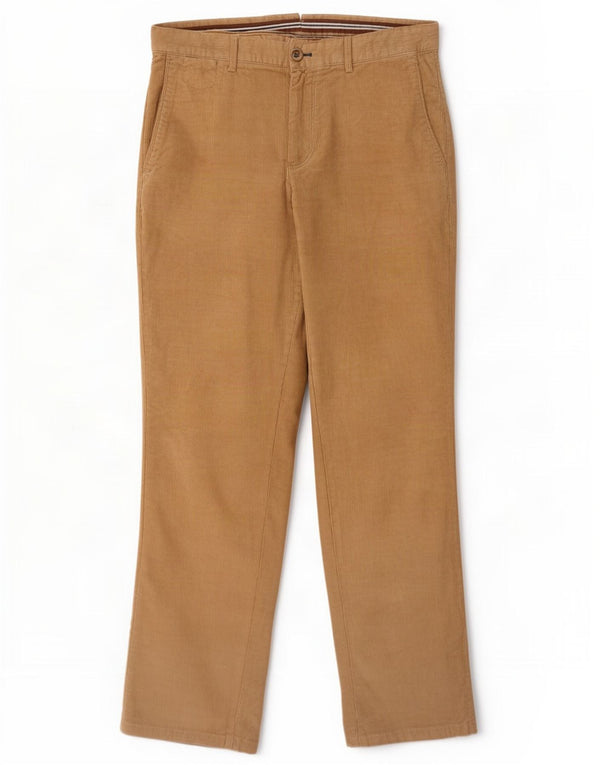 Pantaloni da uomo in velluto a coste vestibilità casual Massimo Dutti EU 40 Medium W31 L30 Beige