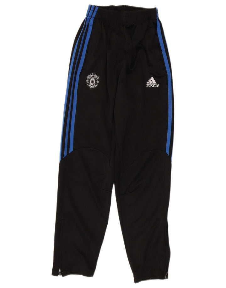 Pantaloni da tuta ADIDAS da bambino con grafica Manchester United 15-16 anni neri