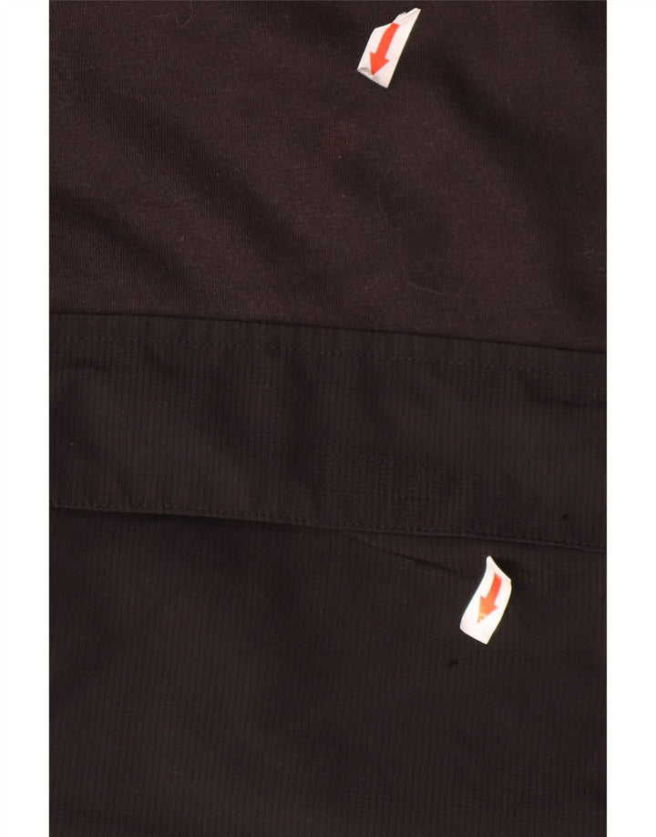 Felpa con cappuccio da uomo Adidas Large in cotone nero