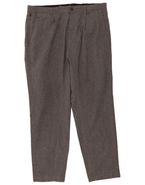 Pantaloni chino con pegging da uomo Zara EU 44 Large W34 L28 Grigi