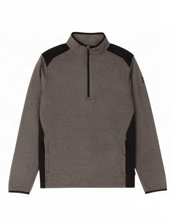 Under Armour Mens Cold Gear Pullover Tracksuit Top Large Grey Colourblock