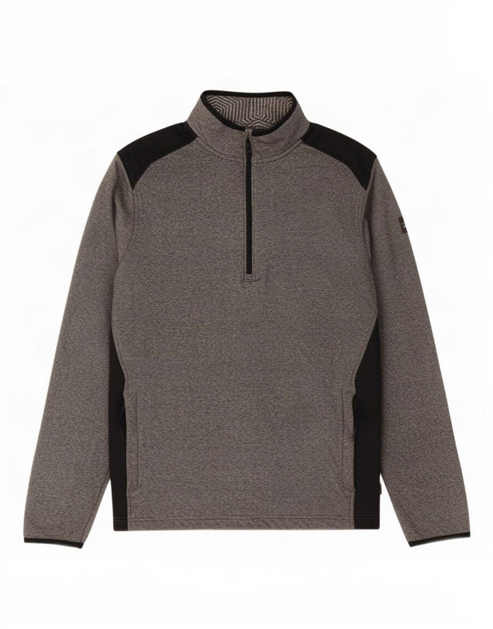 Under Armour Uomo Cold Gear Pullover Tuta da ginnastica Top Large Grigio Colourblock