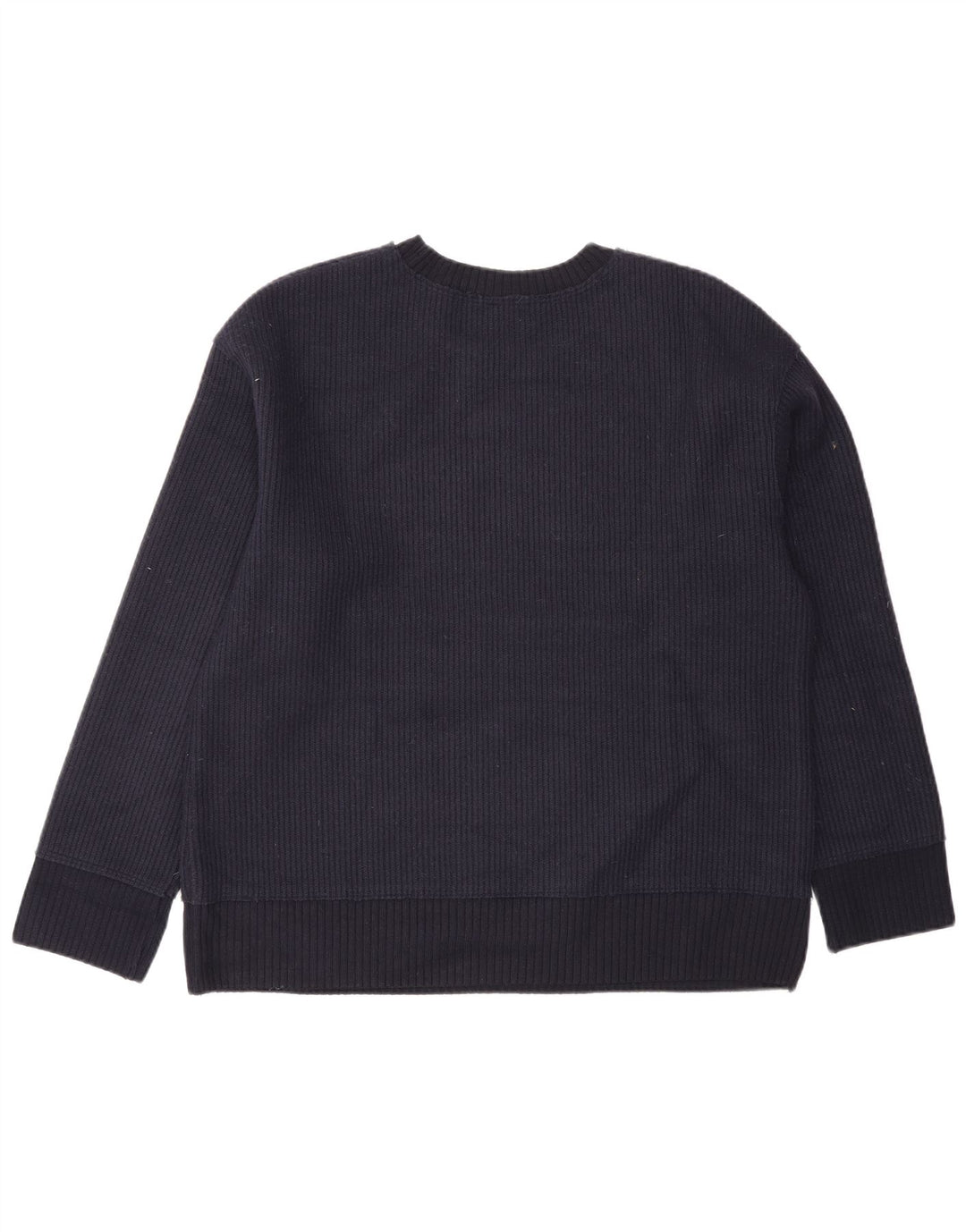 Maglione Zara da uomo girocollo piccolo in viscosa blu navy