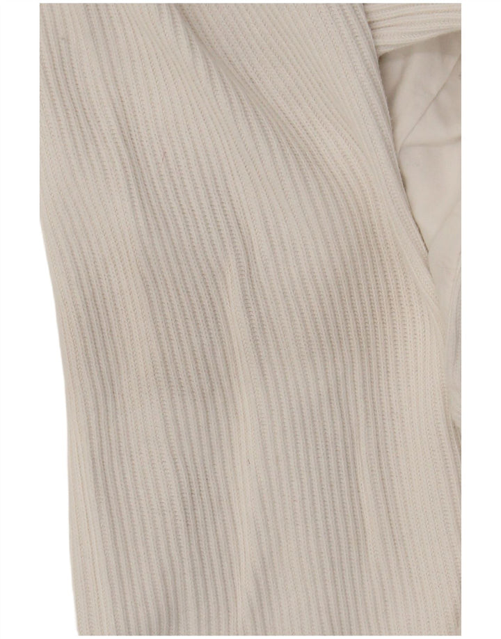 Maglione maglione con collo con zip grafica da donna Together UK 10/12 Bianco medio