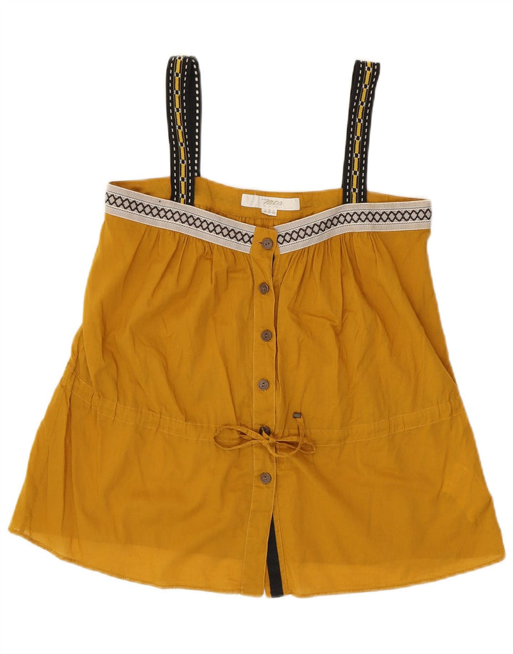 Canotta corta da donna Marlboro Classics EU 38 Cotone geometrico giallo medio