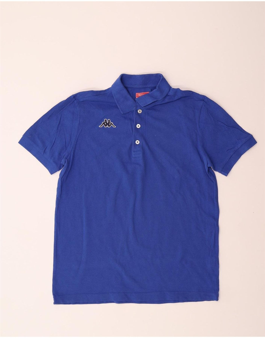 KAPPA Mens Polo Shirt Large Blue Cotton