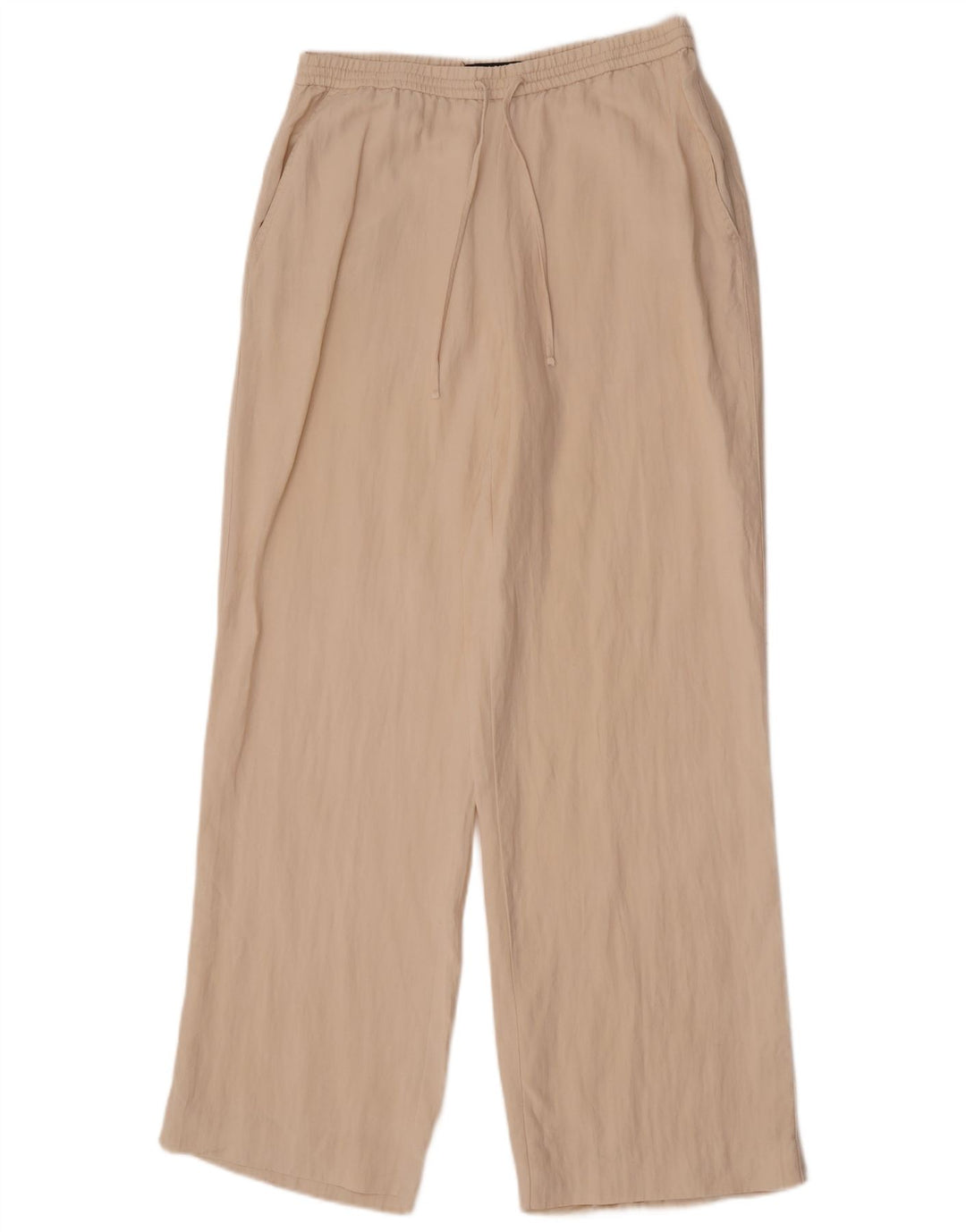 Pantaloni chino dritti da donna Zara medi W28 L32 Lyocell bianco sporco