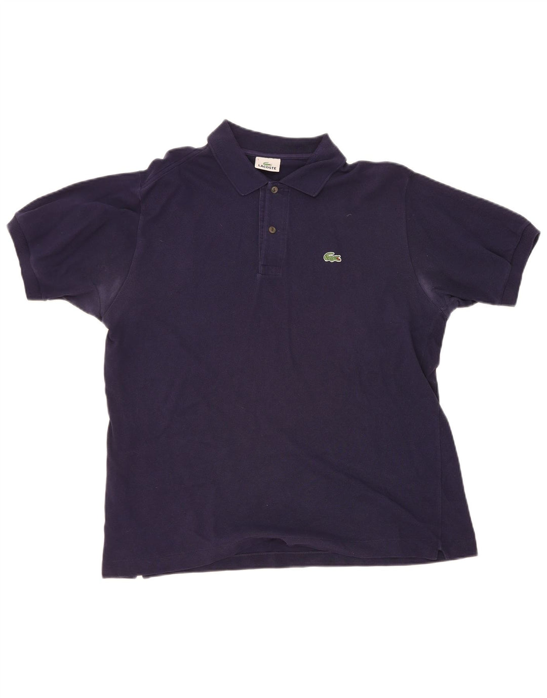 LACOSTE Mens Polo Shirt Size 5 Large Navy Blue Cotton