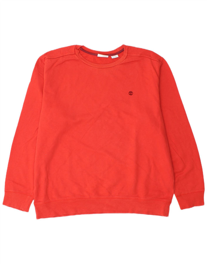 Felpa da uomo Timberland Maglione 3XL Cotone rosso