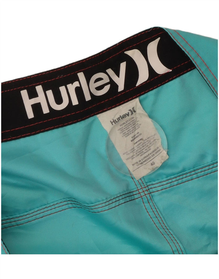 Pantaloncini da bagno da uomo Hurley XL turchese poliestere