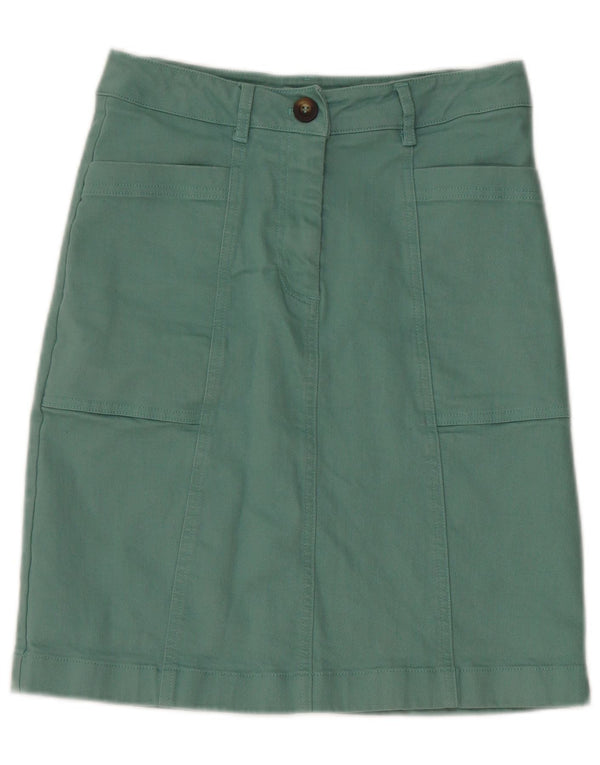 BODEN Womens Denim Skirt UK 8 Small W26  Blue Cotton