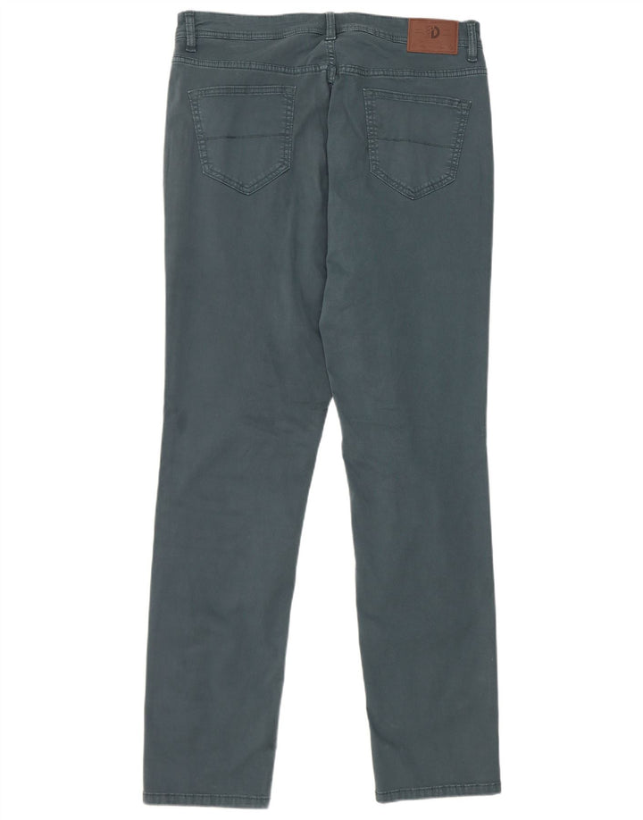 Pantaloni casual slim da uomo di Dack W34 L32 in cotone verde
