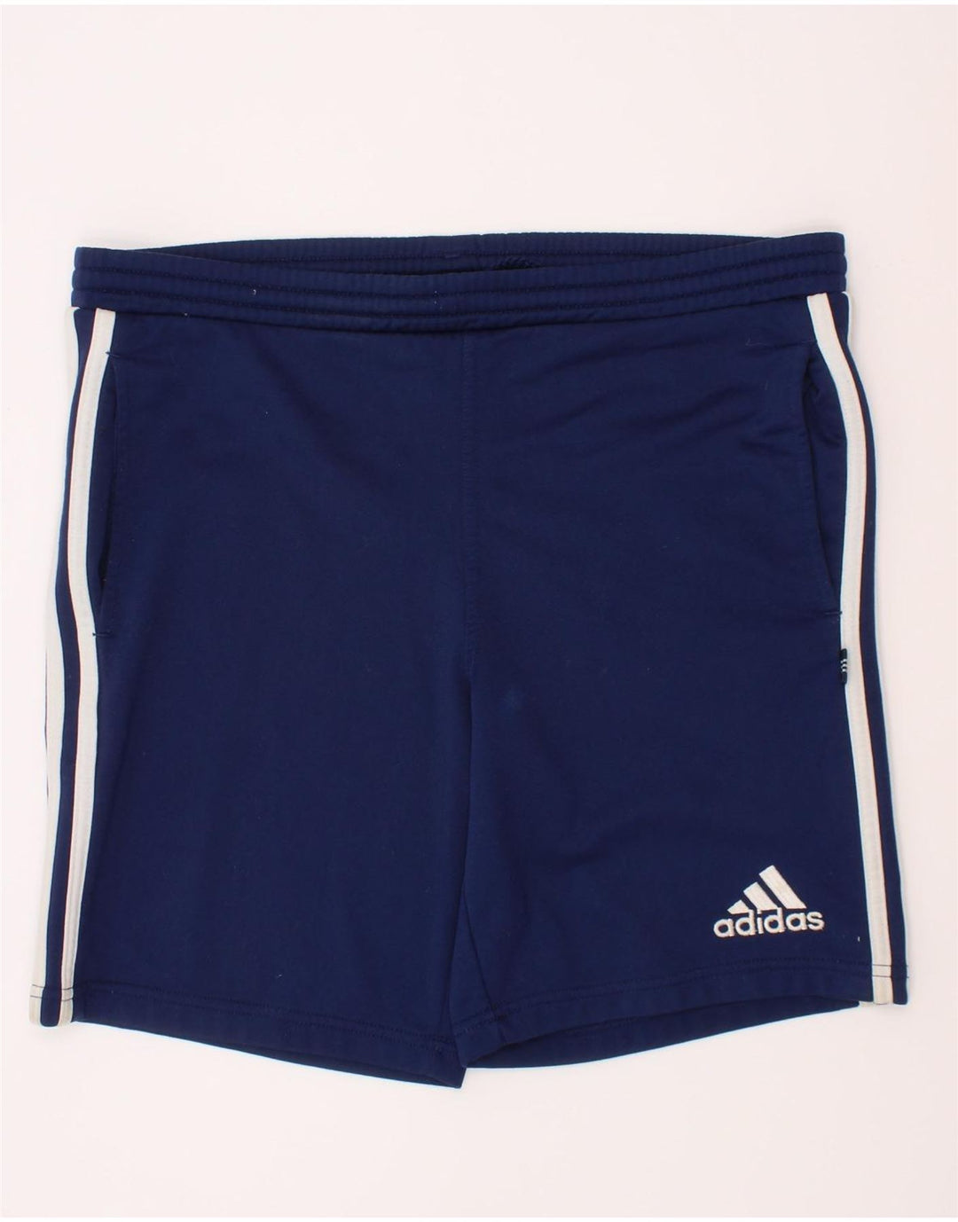 Pantaloncini sportivi Adidas da ragazzo 11-12 anni in poliestere blu navy