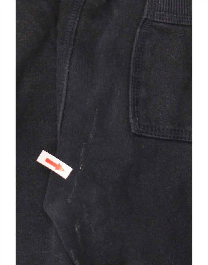Pantaloni da tuta con grafica da donna Superdry UK 14 cotone medio nero