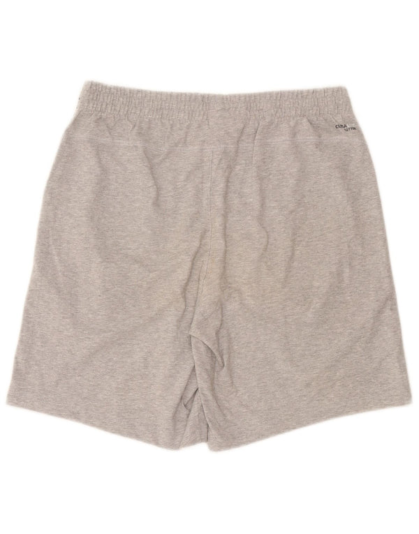 Pantaloncini sportivi Adidas Climalite da uomo in cotone chiazzato grigio medio