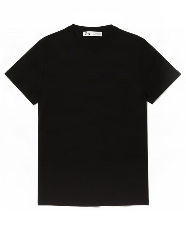 Zara Womens T-Shirt Top UK 10 Small Black Viscose