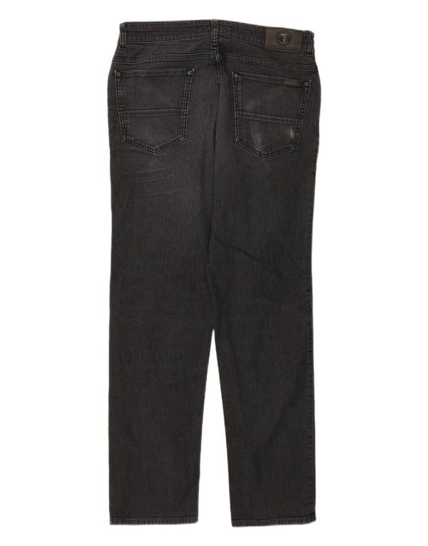 Jeans Straight Donna Trussardi IT 49 XL W35 L29 Cotone Grigio