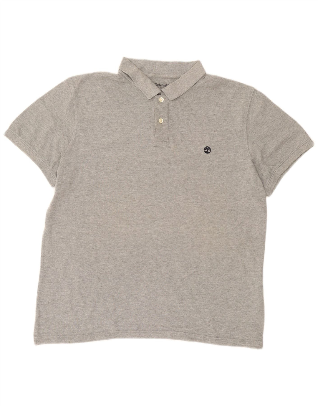 Polo da uomo Timberland XL in cotone chiazzato grigio