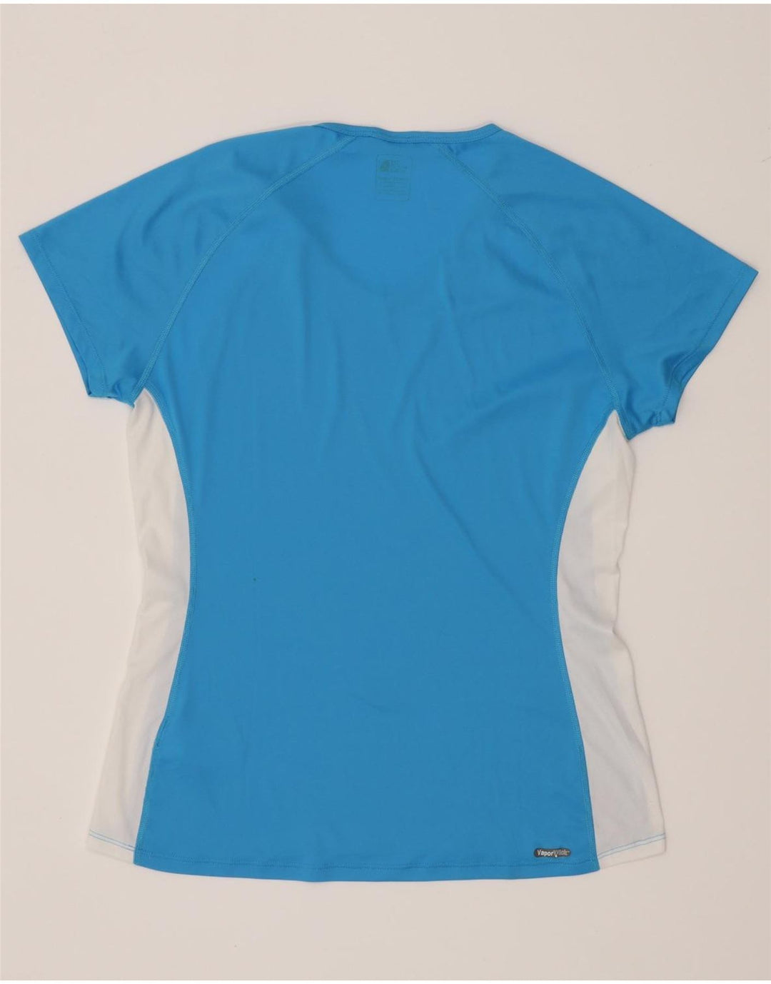 The North Face T-shirt da donna Top UK 14 Large Blu Colourblock Poliestere