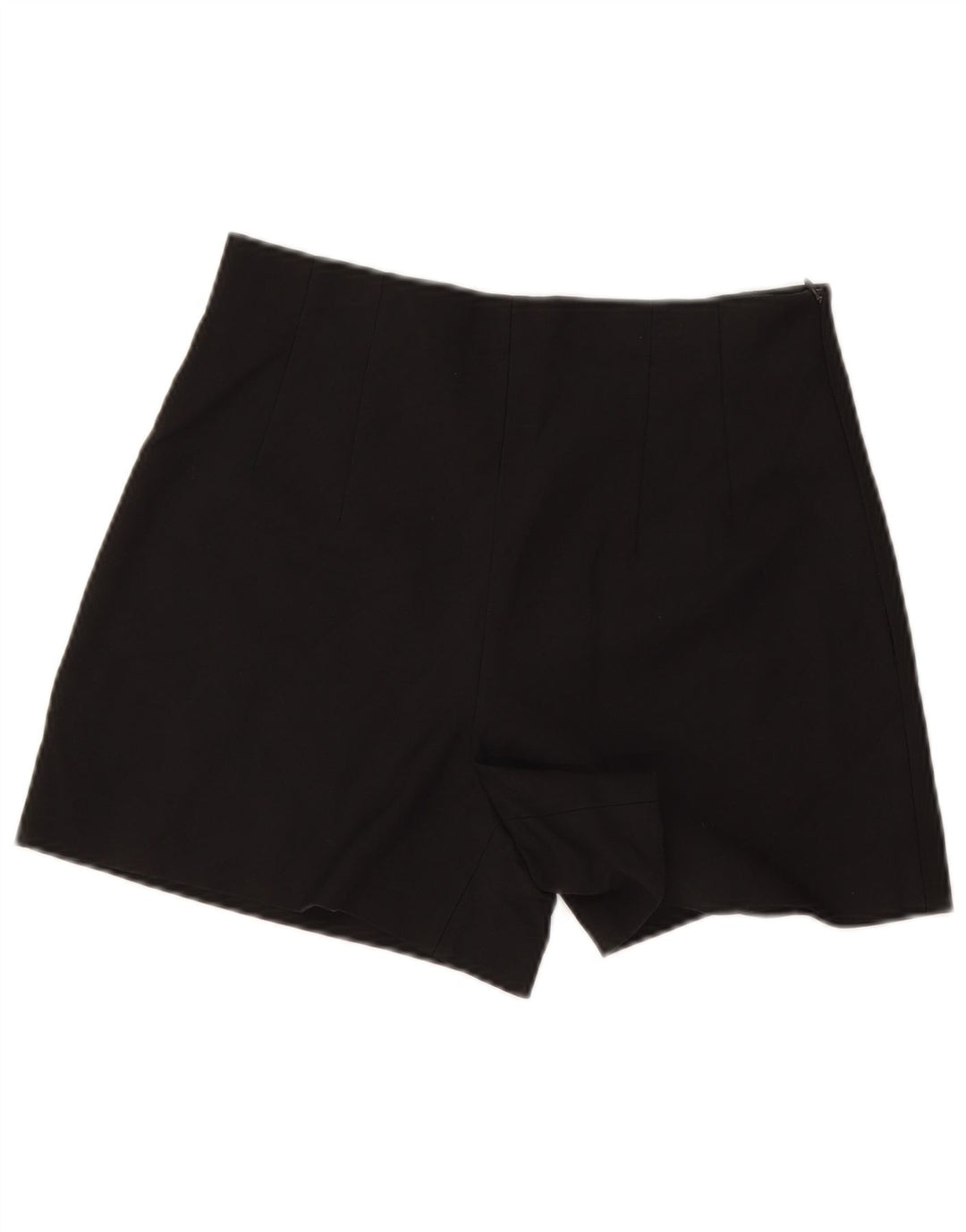 Pantaloncini casual a vita alta da donna Zara medi W30 poliestere nero