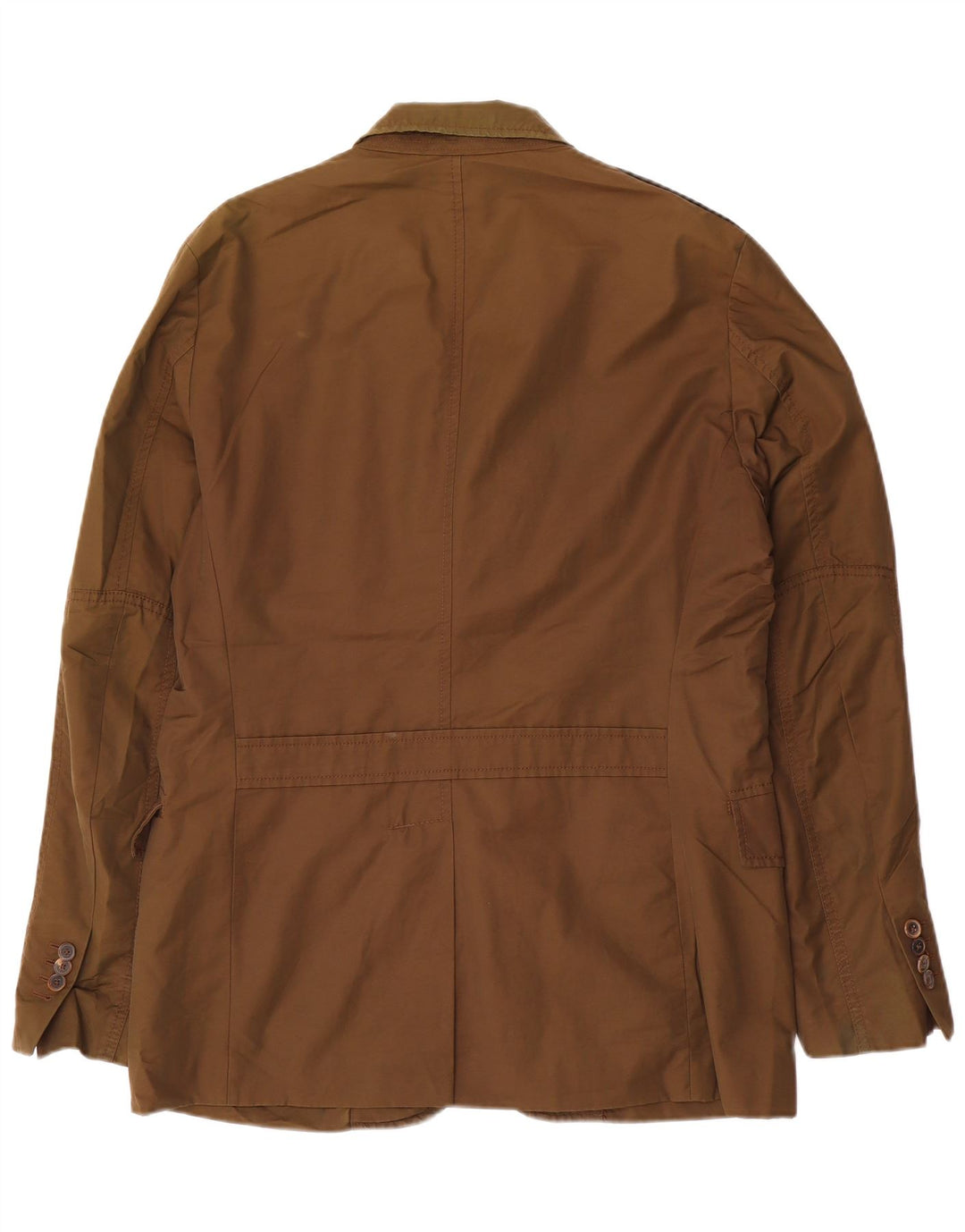 Giacca blazer da uomo a 3 bottoni Massimo Dutti EU 52 grande cotone marrone