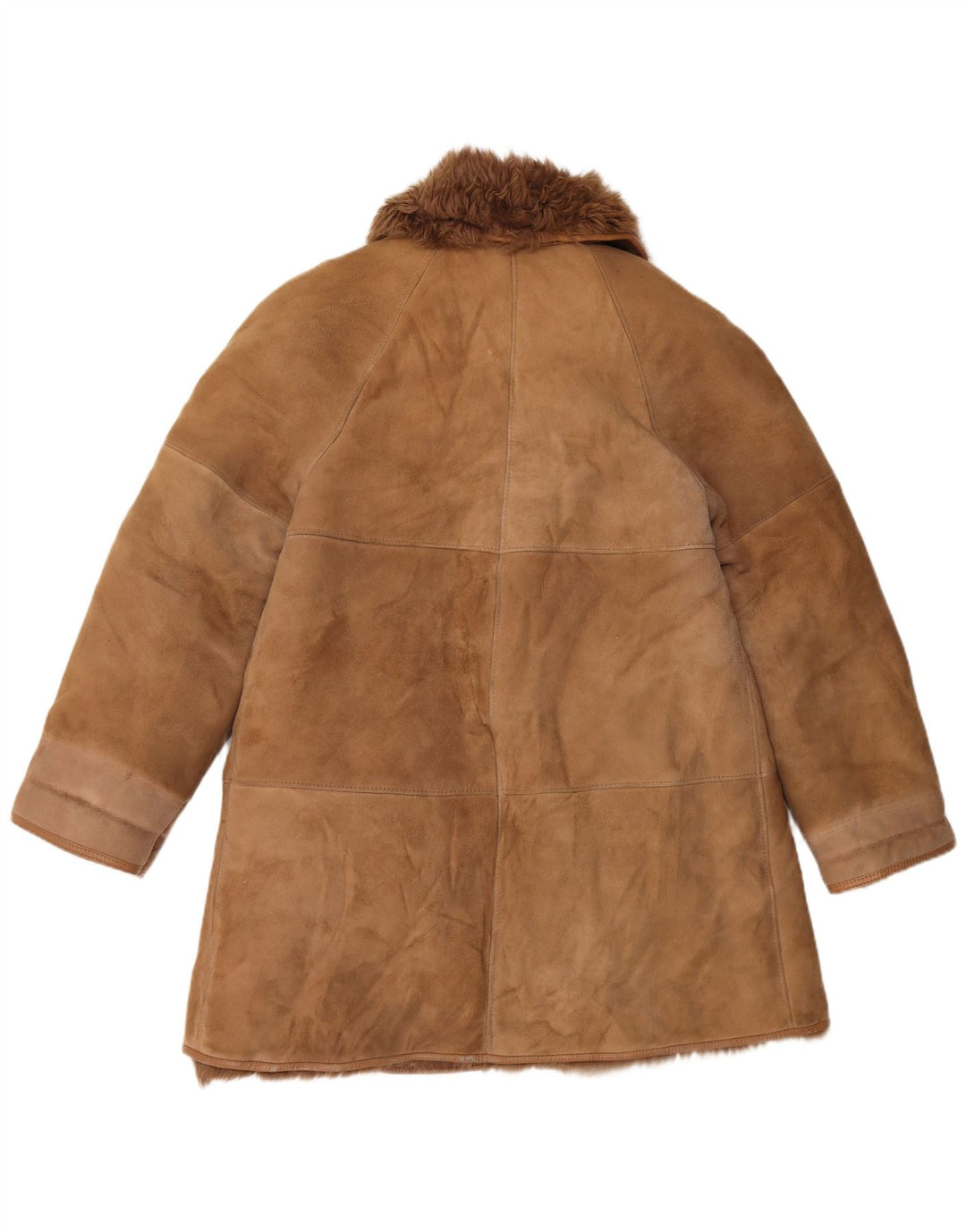 Cappotto in shearling vintage da donna EU 42 Shearling beige grande