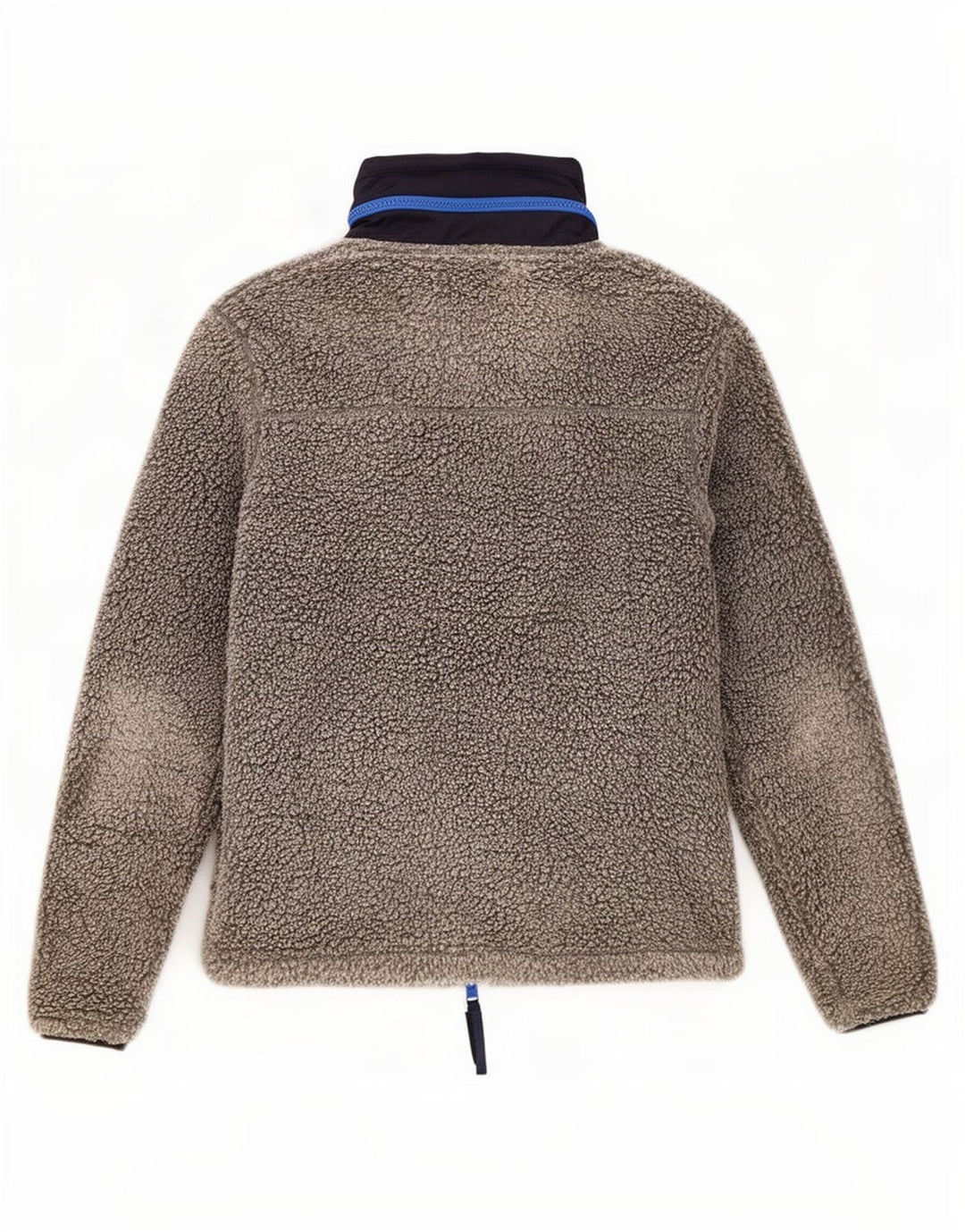 Giacca in pile da uomo con cappuccio Superdry UK 42 XL Poliestere color block grigio