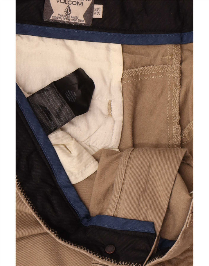 Pantaloncini chino da uomo Volcom W33 cotone beige medio