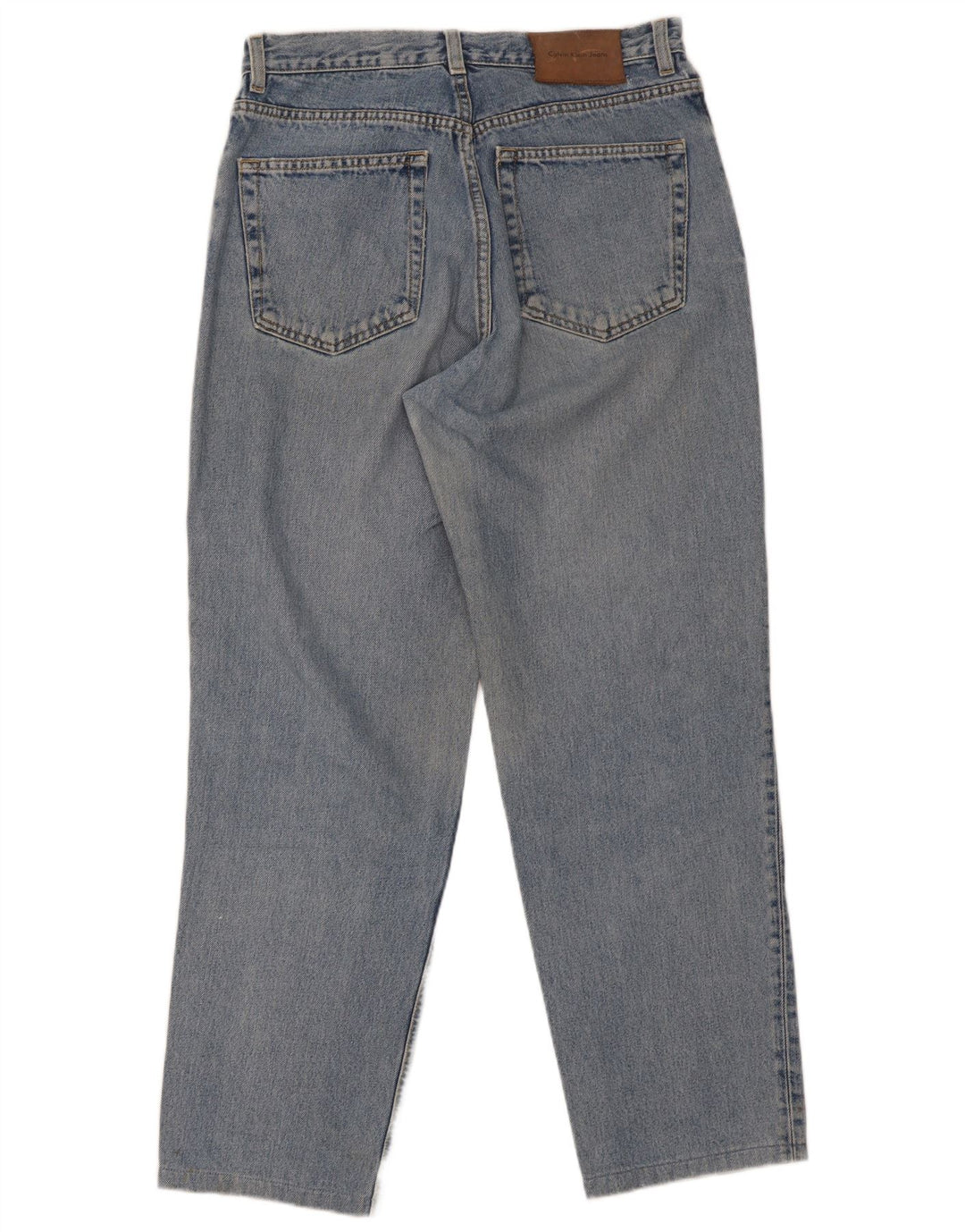 Jeans dritti da uomo Calvin Klein W30 L29 cotone blu