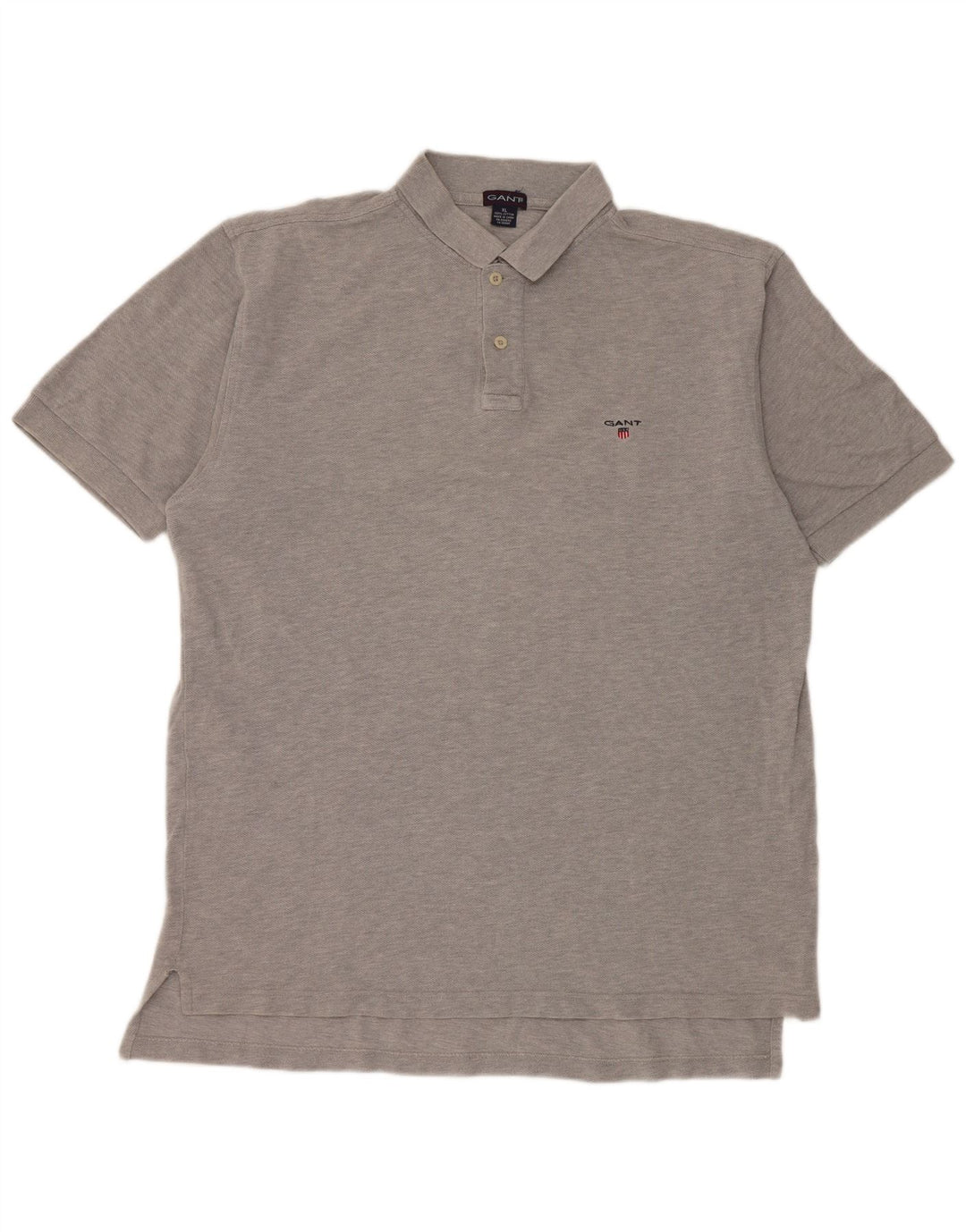 Polo da uomo Gant XL in cotone grigio