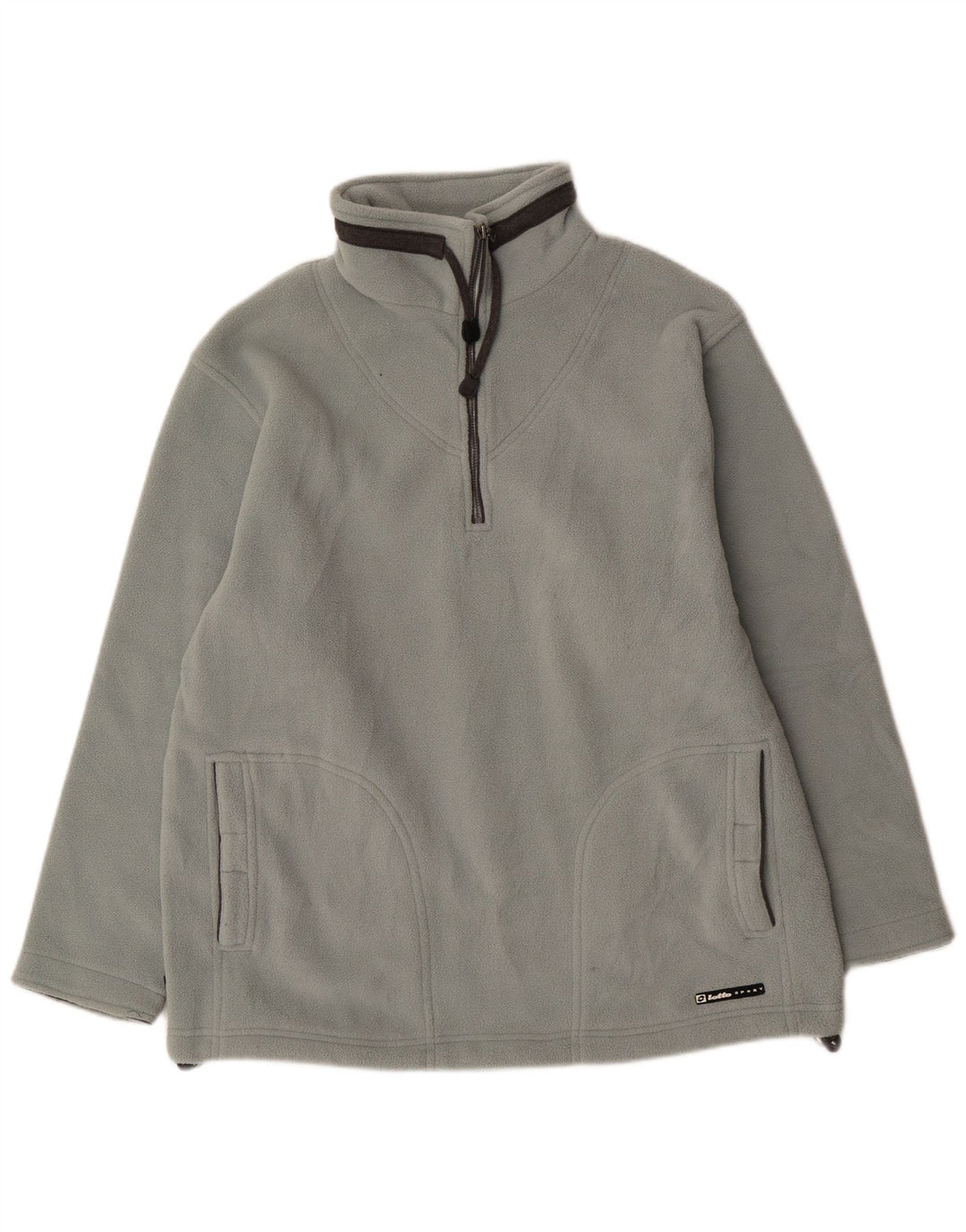 Maglione in pile da uomo LOTTO con zip e collo XL blu poliestere