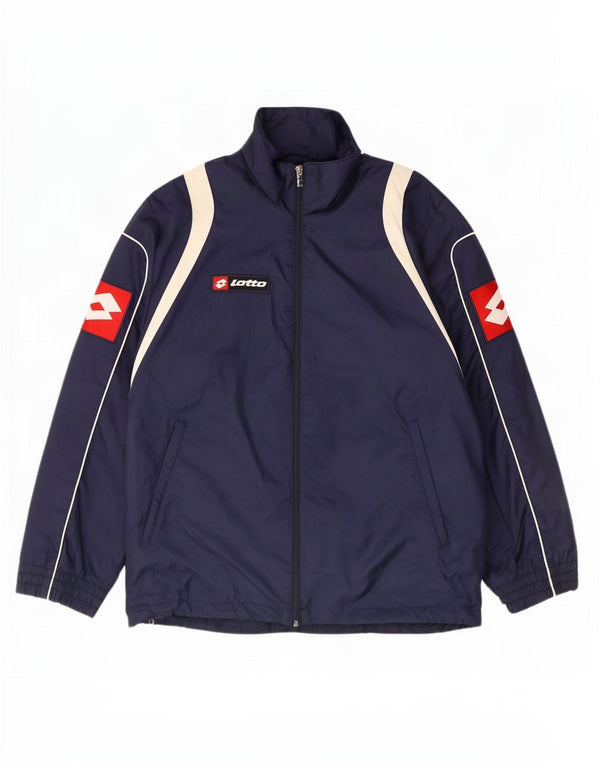 Giacca da ginnastica grafica da uomo Lotto Small Colorblock blu navy