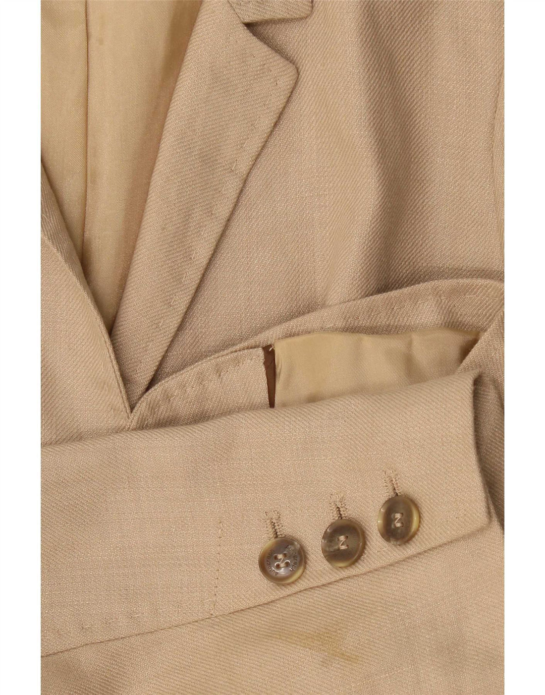 Giacca blazer da donna Marks & Spencer Autograph a 1 bottone UK 14 grande Beige