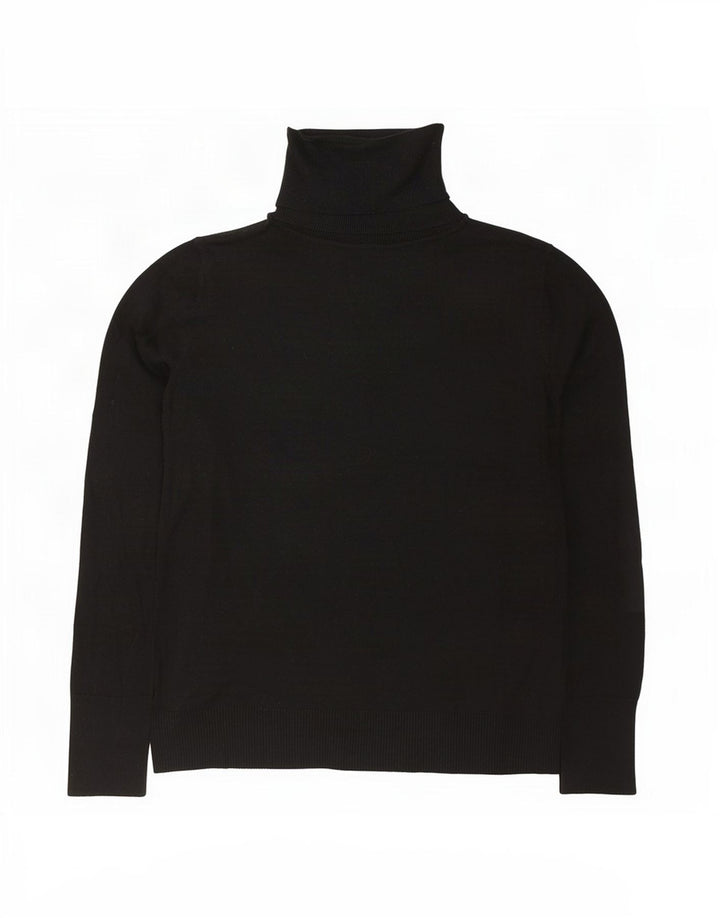 Maglione maglione da uomo con collo alto Gap piccolo in cotone nero